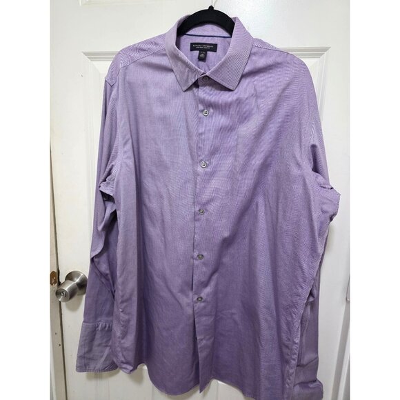 Banana Republic Non Iron SLIM FIT Men's Lavender Long-Sleeve Button-Up Dress Shi - Picture 2 of 8